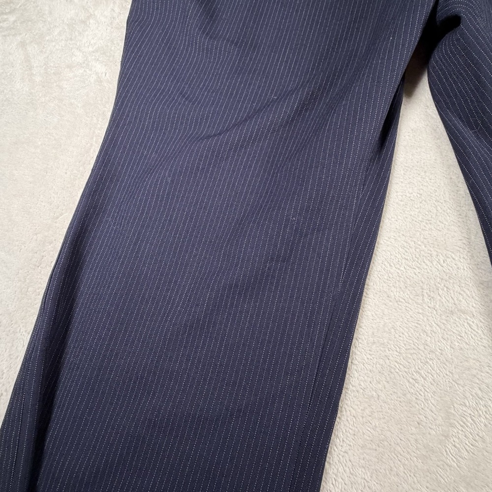 Lane Bryant The Curvy Allie Pants 28R Navy Pinstripe Career Dress Plus Size - Picture 3 of 8